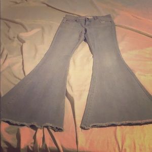 Free people bell bottom/flare jeans size 27